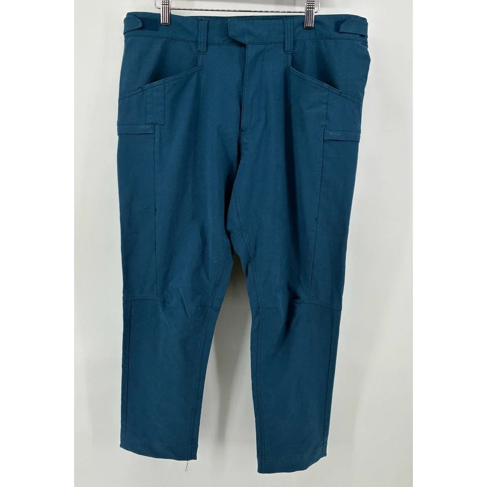 Mens 36x 30 Ten Thousand‎ Utility Pants Blue Nylon Blend Stretch
